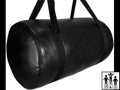 горизонтальный боксерский мешок из кожи
