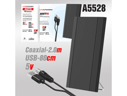 Антенна комнатная ANT11 для цифрового ТВ с усилителем