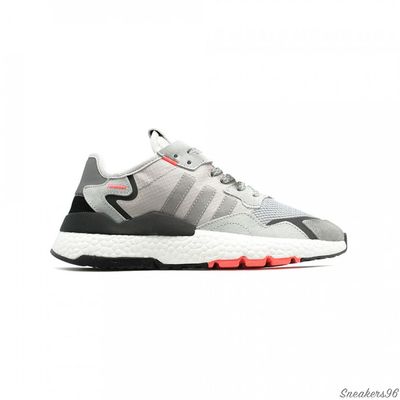 Adidas Nite Jogger Grey/White/red Унисекс (36-45)
