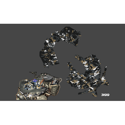 Наклейки для квадроцикла Yamaha D300 Linhai