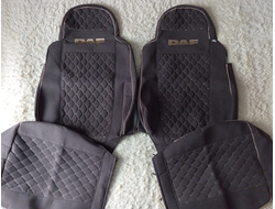 Чехлы  Премиум для ДАФ 105 SS велюр (коричн)