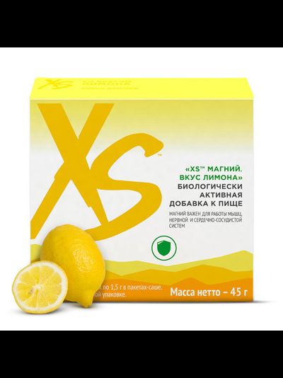 ЗДОРОВЫЙ СОН XS Магний в стиках. Вкус лимона, 30 саше