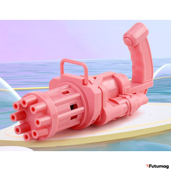 МАШИНКА ДЛЯ СОЗДАНИЯ МЫЛЬНЫХ ПУЗЫРЕЙ ПУЛЕМЕТ РОЗОВЫЙ