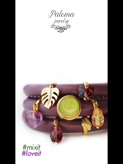 Браслет кожаный  ZHUKI Collection