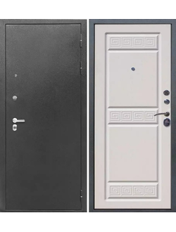 Входная металлическая дверь Тайгер Трио 8 см Белый сандал