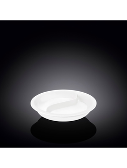 Блюдо 1400 мл. d=330 мм. 2-х секционная, фарфор