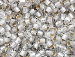 Toho 11/0 PF21F PermaFinish - Silver-Lined Frosted Crystal / Матовый прозрачный с серебряной линией