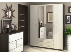 Шкаф КВАДРО Белфорт/Венге