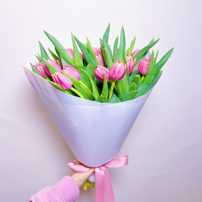 Букет пионовидных тюльпанов 25 шт Columbus