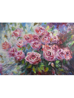 Картина Тёплое дыхание роз в зимний день Круглова Светлана