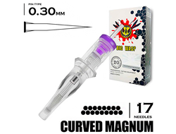17CM/0,30 mm - RM/Curved Magnum "BIG-WASP" (Matte Transparent)