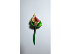 брошь с янтарем