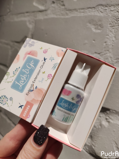 Lash&Go Клей для наращивания ресниц черного цвета «Aurora» (5 мл)