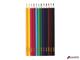 Карандаши цветные ПИФАГОР, 12 цветов, классические, заточенные, картонная упаковка. 180296
