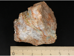 Целестин, кристаллы на породе, Россия, Северный Кавказ, КЧР (49*44*39 мм, 114 г) №37515