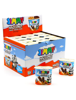 Палочки бисквитные JIMMY с шоколадной пастой 55 гр (24)