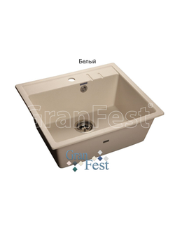 Керамическая мойка Granfest Гранфест QUADRO GF-Q560 1 секционная мойка с отверстием под смеситель