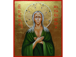 Мария Египетская, Святая Преподобная. Рукописная икона.