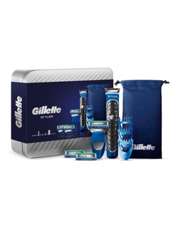 Подарочный набор GILLETTE FUSION ProGlide Styler в металлической коробке