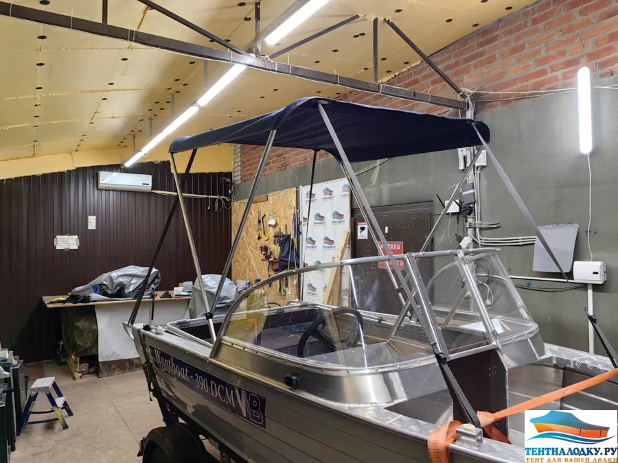 Биминитоп на лодку Вятбот 390