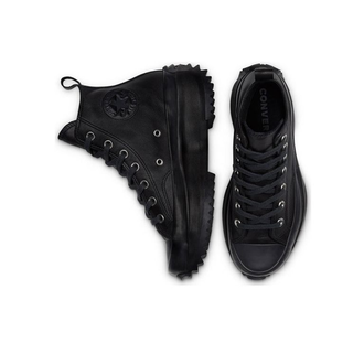 Converse Run Star Hike High Top Total Black кожаные черные высокие