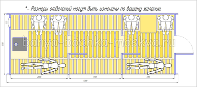 Круглая баня бочка 5.9 метра.