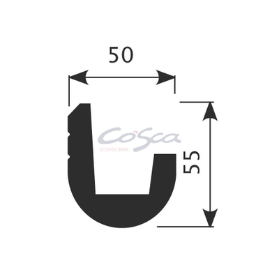Карниз для скрытого освещения KX024 - 55*50*2000мм