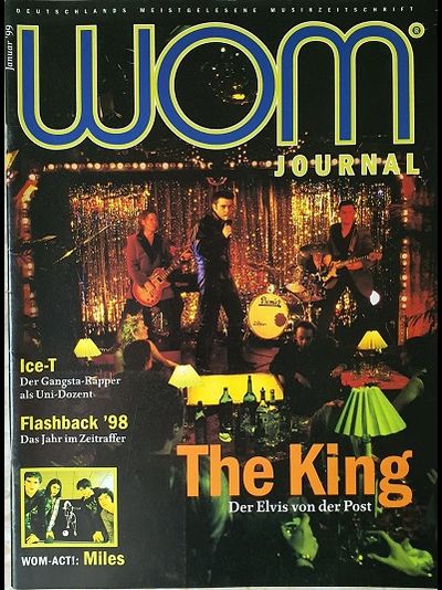 WOM Journal Magazine January 1999 The King, Ice-T, Иностранные музыкальные журналы, Intpressshop