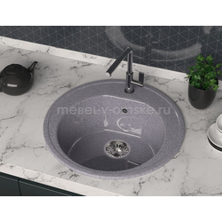 ЛЕК008 Мойка каменная Черная L3. Размер: 510*510*191.
