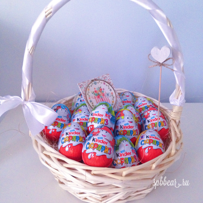 Подарочная корзина Киндер сюрприз большая