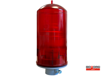 ЗОМ 2 > 10кд, тип «А», 220V AC, IP65. Красный Поликарбонат.