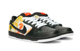 Nike SB Dunk Low QS (Черные с желтым)