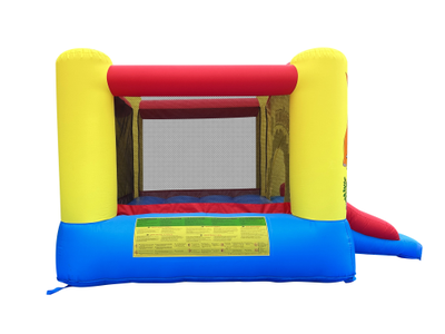 Батут с горкой Happy Hop «Забавный динозавр»