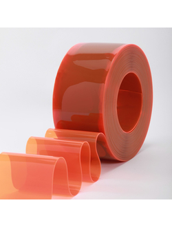 Шторы пвх завесы красная непрозрачная пленка 2х200 мм