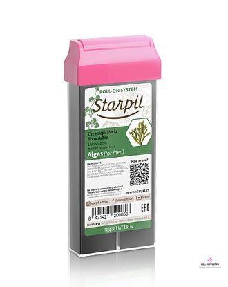 Воск в картридже Starpil Водоросли 110 гр Прозрачный универсальный для жестких забритых волос