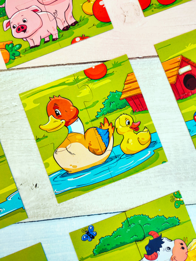 Пазл магнитный "Кто живет на ферме?"