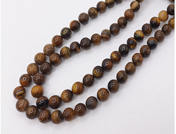 Тигровый глаз 10мм нить