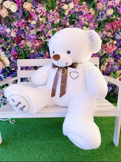 Большой плюшевый медведь 150 см белый Михель