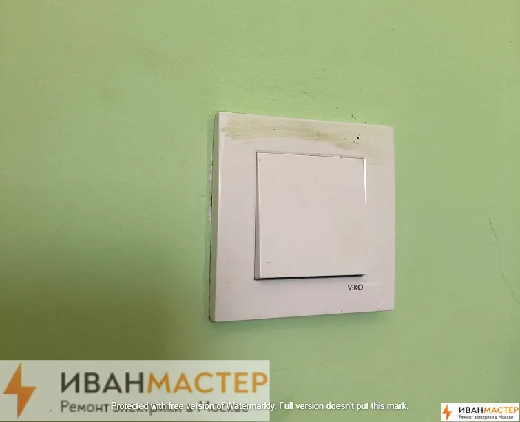 Установка выключателя в квартире недорого