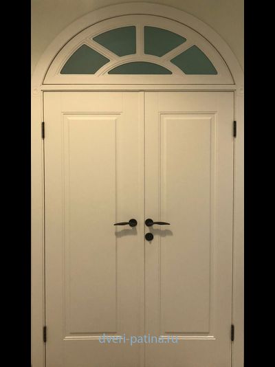 Двухстворчатая дверь К1 с фрамугой