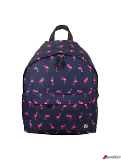 Рюкзак BRAUBERG универсальный, сити-формат, синий, «Фламинго», 20 литров, 41×32×14 см. 226404