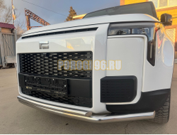 Защита переднего бампера двойная Папа Тюнинг d60/42 для ROX 01 2024-