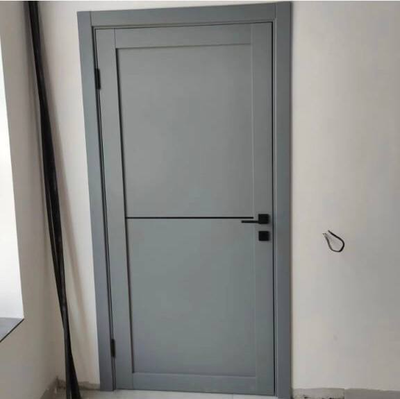 OPTIMA PORTE (ОПТИМА ПОРТЕ)/ TURIN (ТУРИН) 502 АПП SB, СЕРЫЙ/ ПОЛОТНО ГЛУХОЕ с ГОРИЗОНТАЛЬНЫМ ЧЕРНЫМ МОЛДИНГОМ