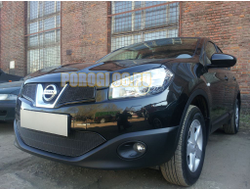 Защита радиатора Nissan Qashqai 2011-2014 black низ PREMIUM