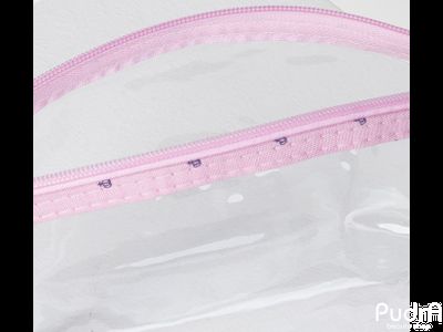 Набор косметичек 2 в 1 Корона, отдел на молнии с ручкой, розовый