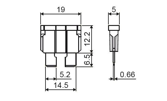 Предохранитель флажковый Standard