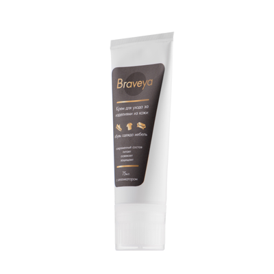Крем для обуви Braveya черный 75мл