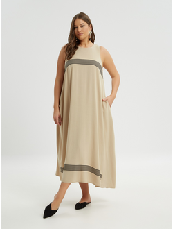 Классические женские брюки с люрексом для полных женщин