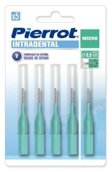 Ершики межзубные 0,9 мм, зеленые, Micro Interdental, Pierrot, 5 шт.