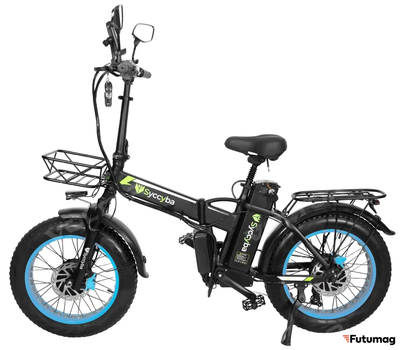 Электровелосипед SYCCYBA H1 (F10) DUAL 20AH синий